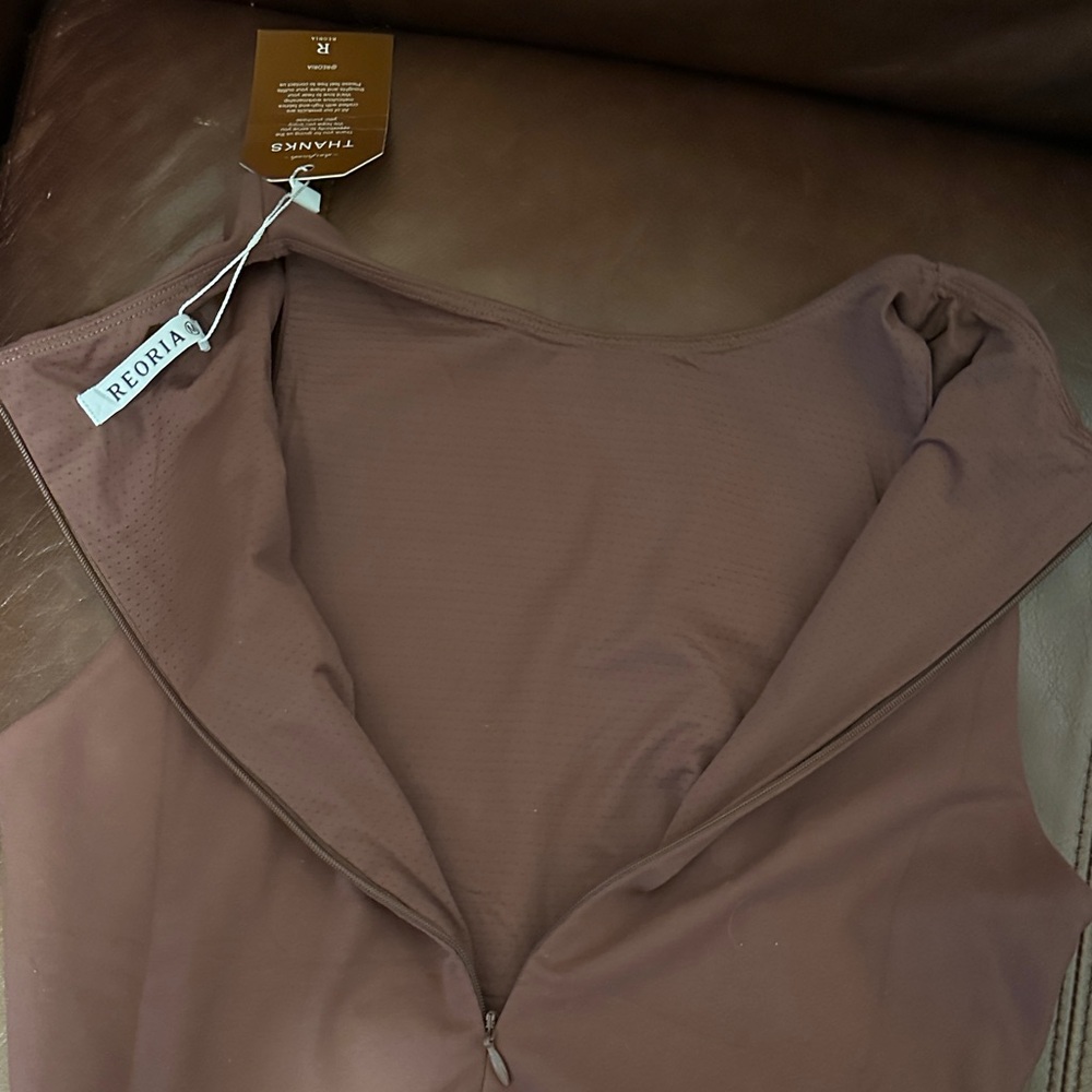 ReoRia | NWT Coffee Sleeveless Jumpsuit - Women’s Medium - Picture 12 of 13